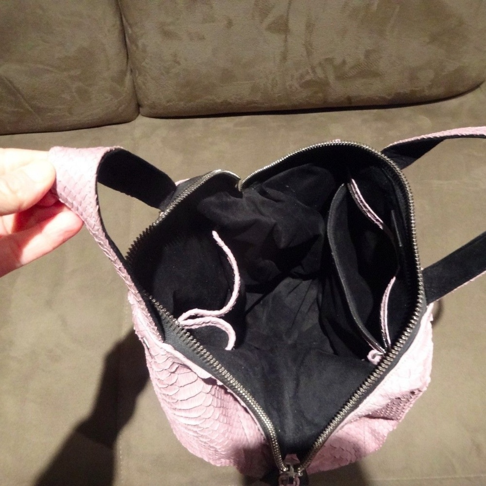 Sang A Mini Pop Bag In Lavender Python Rare! Mint! - image 6